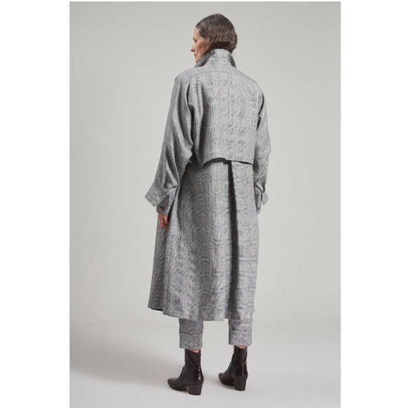 NWT Rachel Comey Wander linen trench coat size 4 - Picture 3 of 6